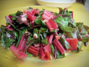 Get Closer to Your Food: Simple Sautéed Garlic Chard (or other greens)