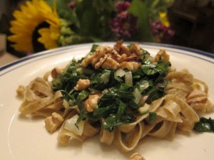 Recipe: Linguine with Kale and Walnuts