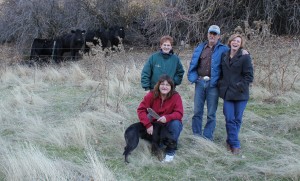 Executive Sous Chef Julie Zumwalt, Dining Manager Susan Todhunter, and ranchers Robert and Cheryl Cosner