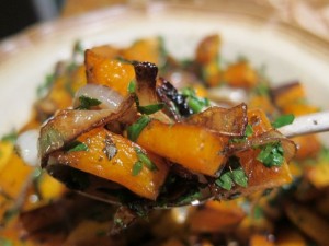 Balsamic Butternut Squash with Parsley