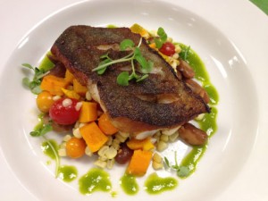 Recipe: Seared Black Cod and Succotash with Lemon Parsley Oil