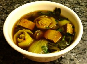 Recipe: Tea-Infused Tofu and Bok Choy Soup