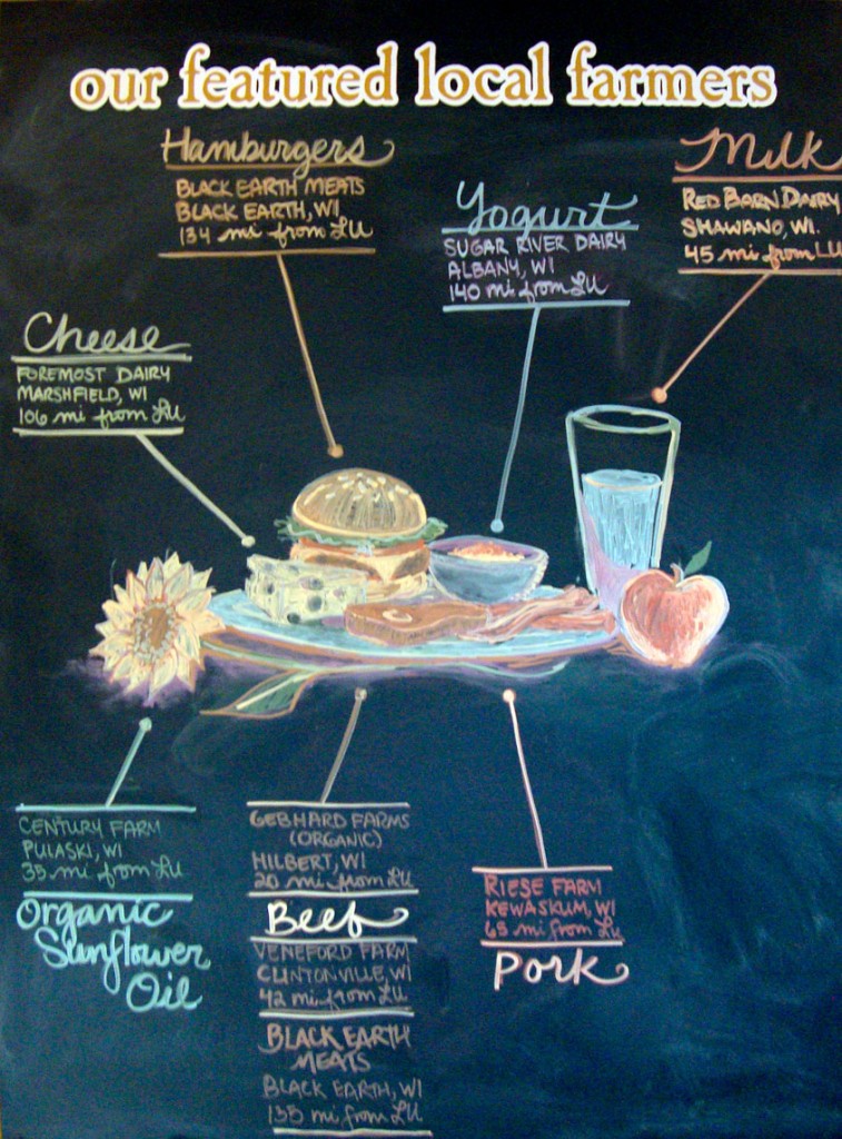 Every café has a Farm to Fork chalkboard listing its local suppliers
