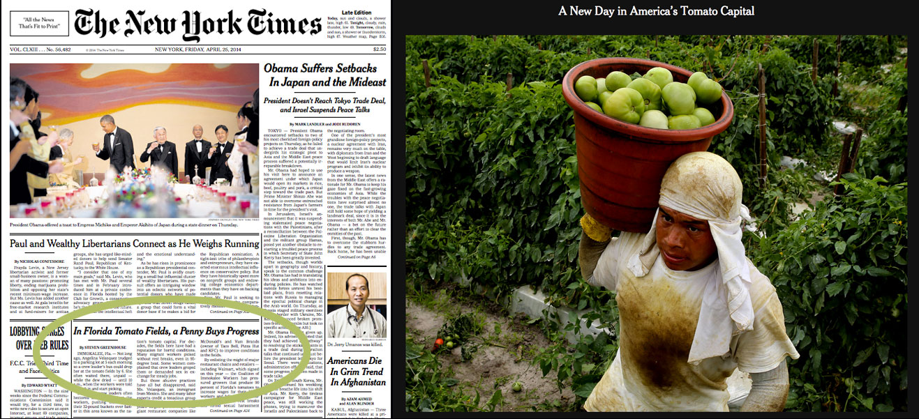Read the New York Times' front page article plus slide show by Richard Perry