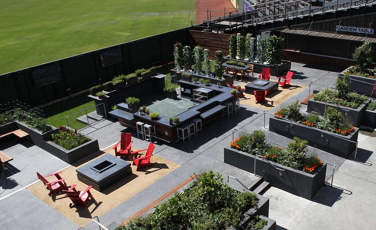 The Garden at AT&T Park was designed by Blasen Landscape Architecture and EDG in consultation with Bon Appétit Management Company