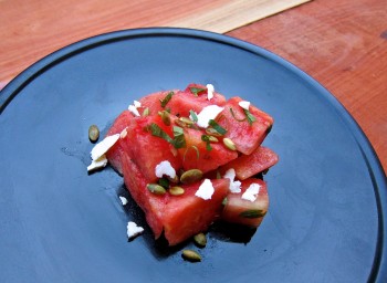 Recipe: Watermelon with Pepitas, Mint, and Ricotta Salata