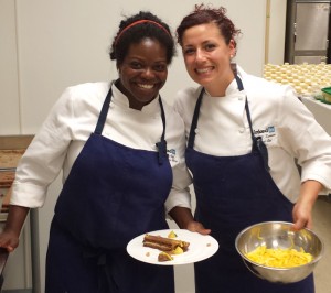 Lasheed and her assistant Anna Zulaica at the Girls, Inc event