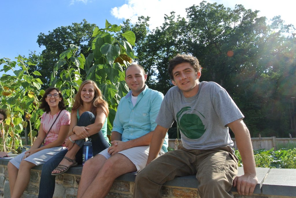 Goucher Ag Co-op leaders  Katrina Kniss (’16), Todd Troester (’15), Maren Stunes (’16) and Max Heller (’16).