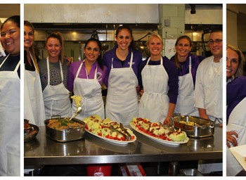 Women’s Basketball Teams Up for Home Cooking Class at U of Portland
