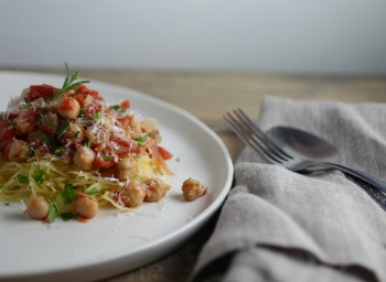 Recipe: Spaghetti Squash with Chickpea Marinara