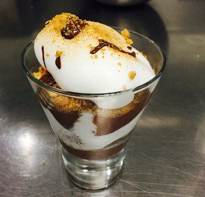 Google – Mountain View Executive Chef Patrick Youse’s “deconstructed s’mores” made with aquafaba marshmallows