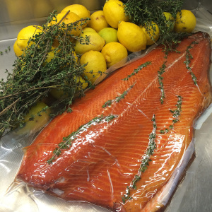 The smoked salmon that Mt. Angel Abbey submitted t the Good Food Awards