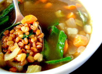 Recipe: Cumin-Scented Wheat Berry and Lentil Soup