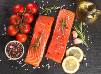 Recipe: Olive Oil Poached Salmon with Tomatoes and Herbs