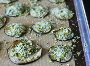 Recipe: Eggplant with Coconut, Mint, and Pistachio