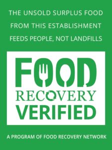 Food Recovery Verified sticker