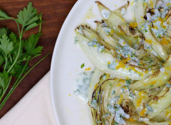 Recipe: Charred Cabbage with Kefir and Orange Zest