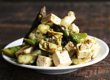 Recipe: Sautéed Tofu with Spring Vegetables and Za’atar
