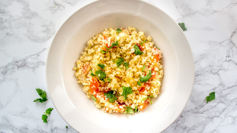Recipe: Spanish-Style Cauliflower Rice