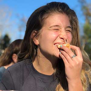 Girl eating