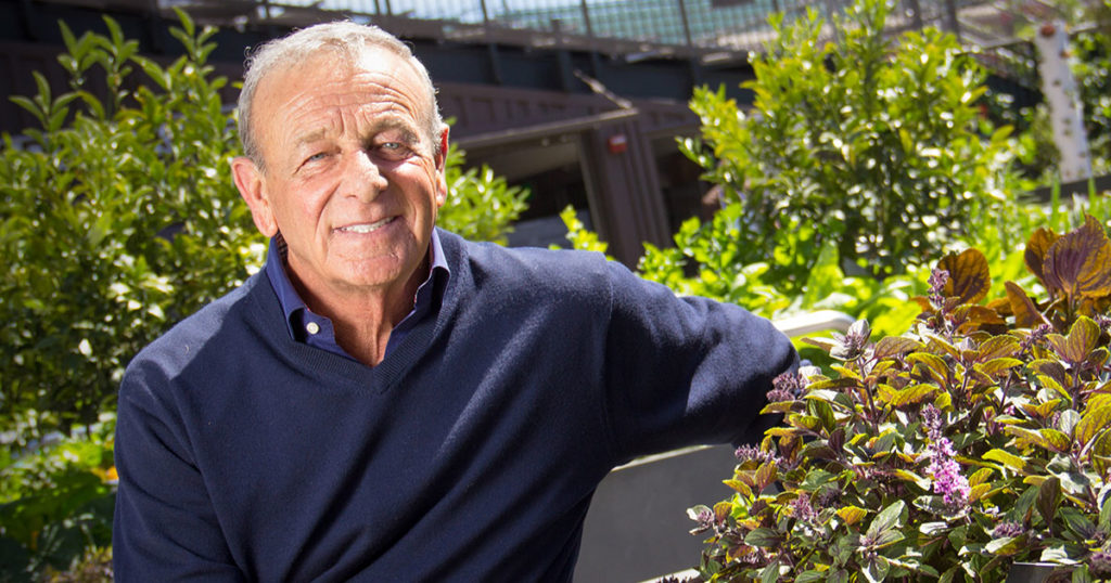 Fedele Bauccio in Garden at AT&T Park