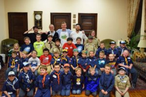 Cub Scouts Pack 50 and the Hamilton College culinary team