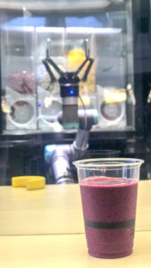 A smoothie prepared by Chef B