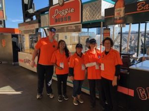 Volunteers at Oracle Park