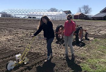 Cornell College Team Visits Morning Glory Farm