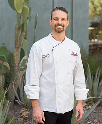 Executive Chef Chris Lenza outside the Musical Instrument Museum in Phoenix, where he frequently forages cactus paddles