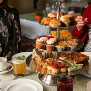 Tea tower from the Rose Garden Tea Room