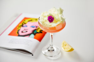 Cocktail from Terzo Piano's Andy Warhol-inspired menu