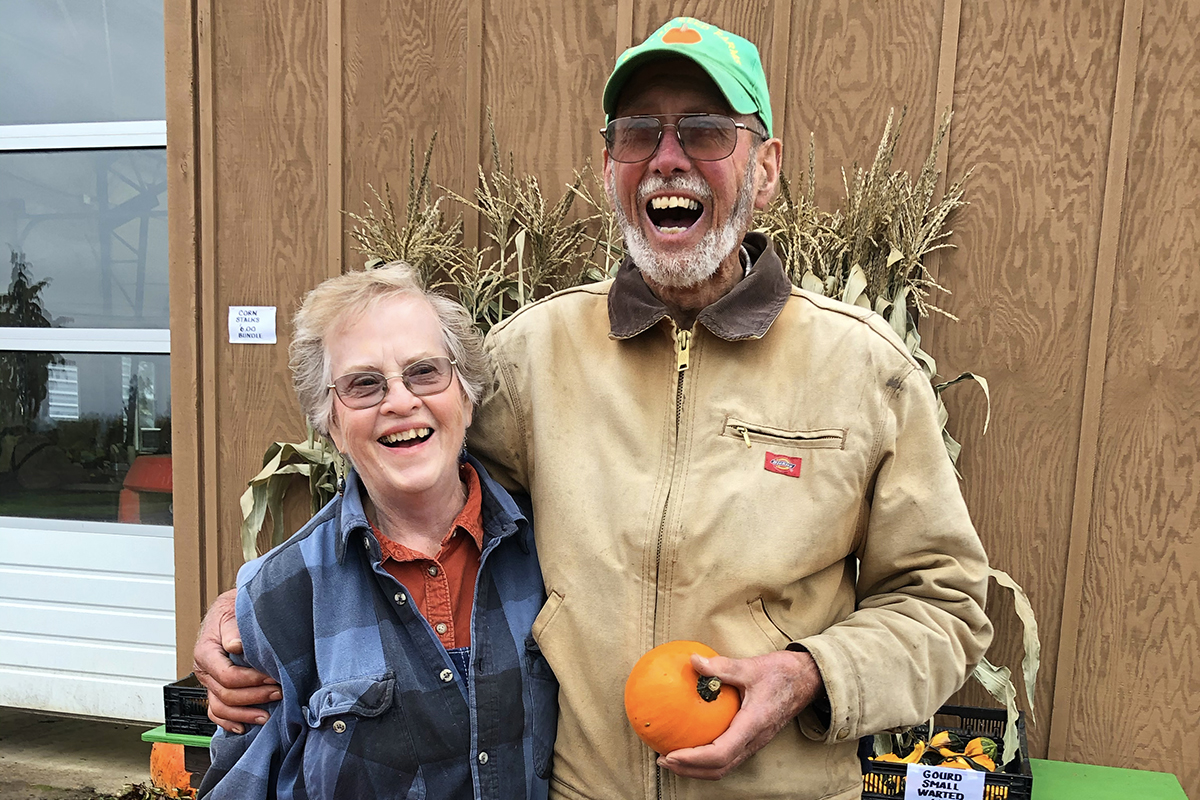 Farmers Nancy and David Brown at Mustard Seed Farms