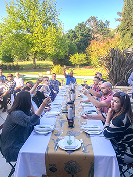 The team toasts to a plant-forward future!