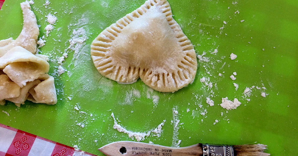 Heart shaped hand pie
