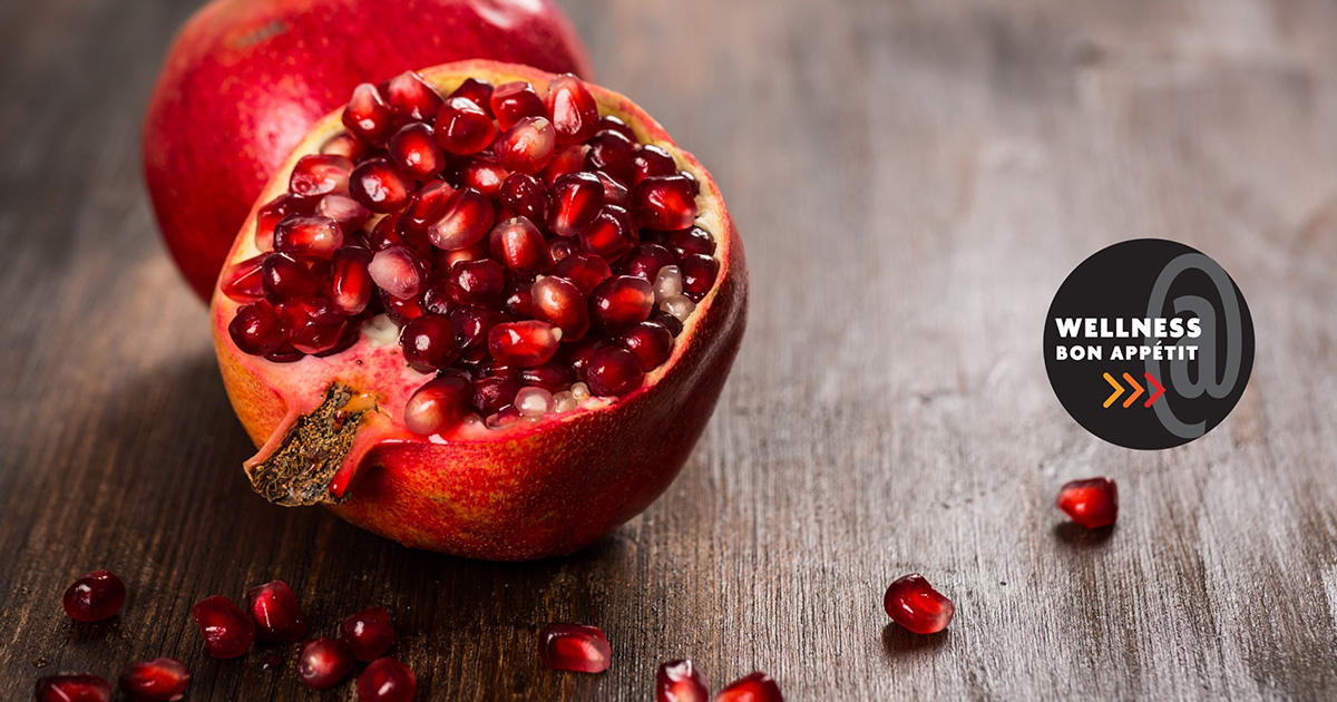 cut pomegranate