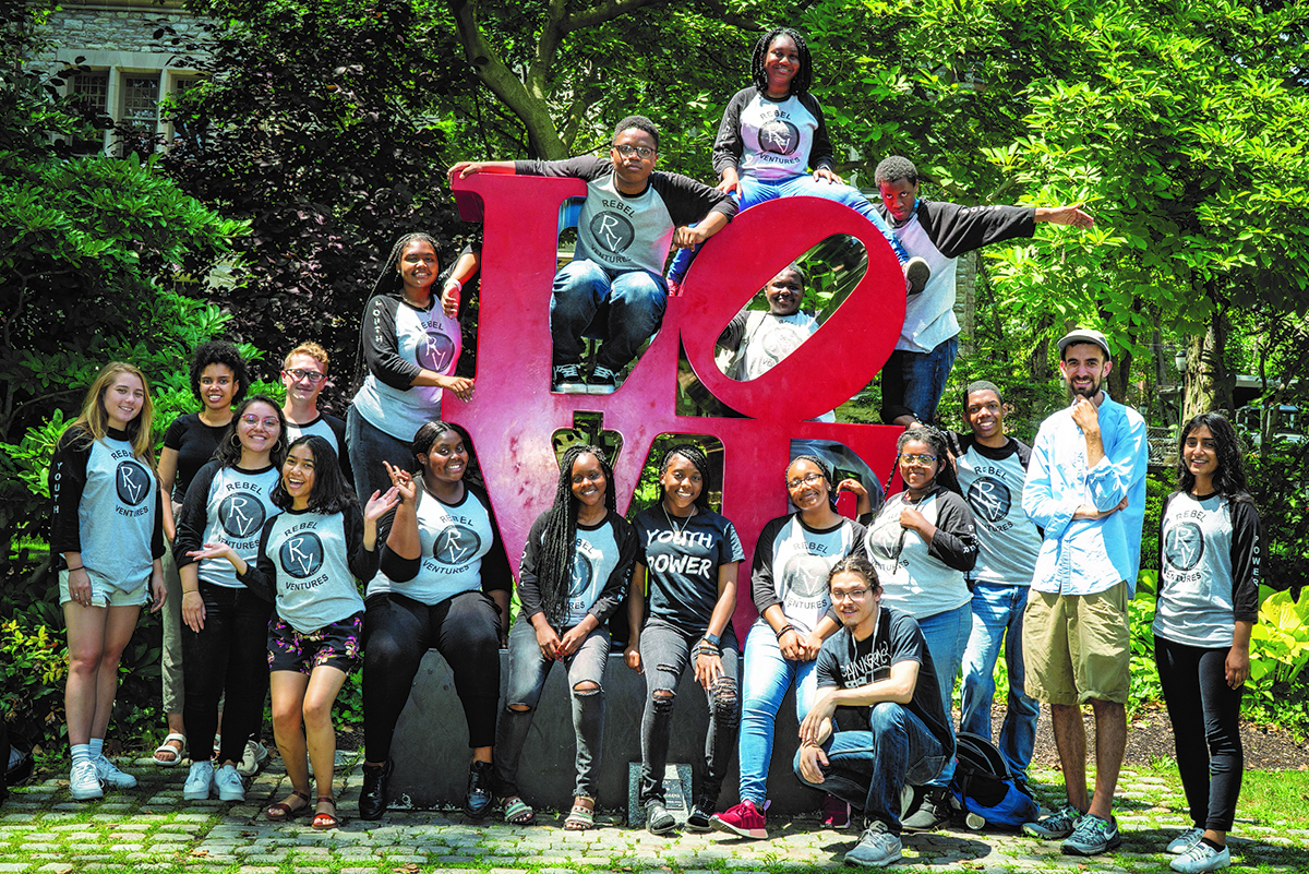 Rebel Ventures participants visit the University of Pennsylvania campus