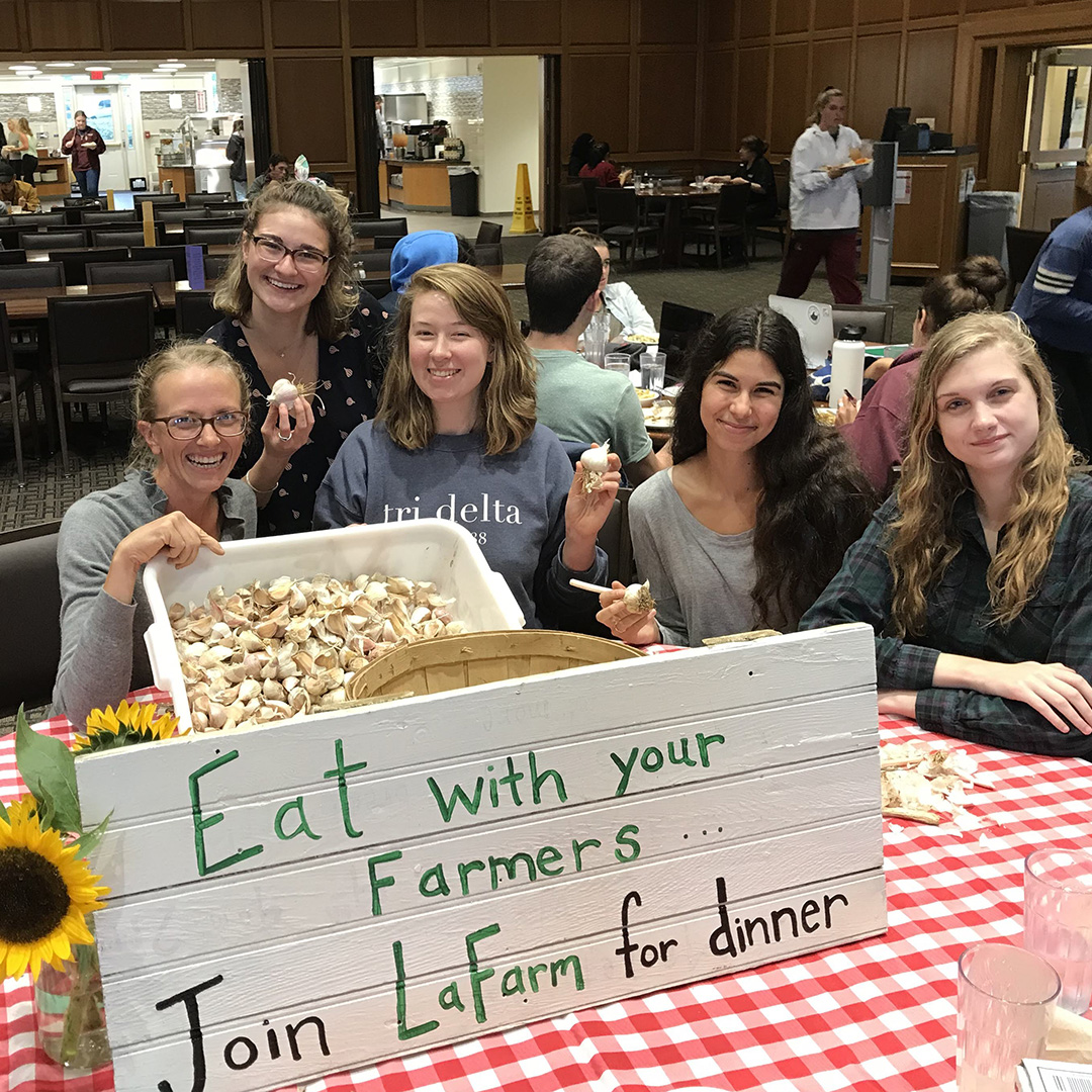 Students at a table