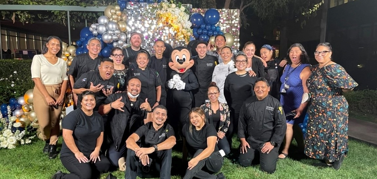 The Buena Vista Cafe team pose together after completing the service awards