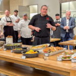 Executive Sous Chef at the Metropolitan Museum of Art Ryan Pascullo describes his team's dishes at the Emory training