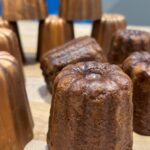 a closeup image of baked goods and their molds.