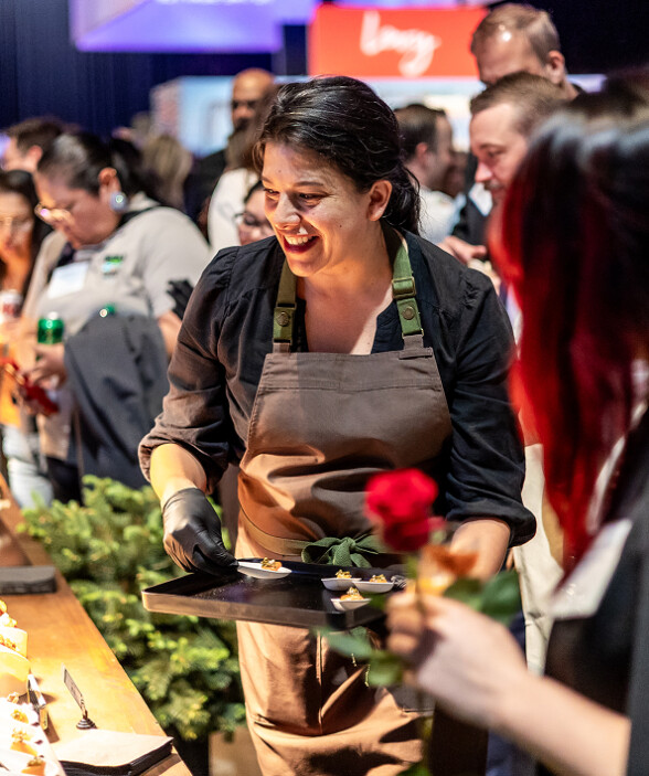 serving diners, hospitality