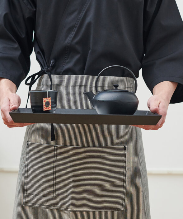 cultural - asian chef with tea