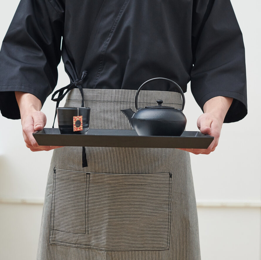 cultural - asian chef with tea