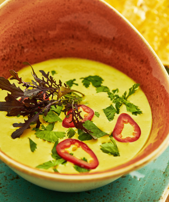 yellow soup