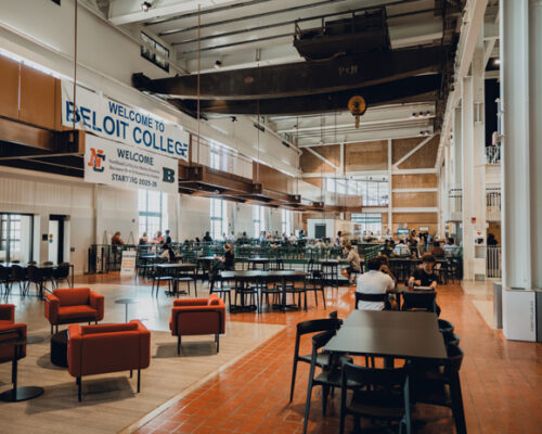 feature_cu_Welcome-to-Beloit-banner-Hamiltons-different-types-seating-credit-Benjamin-J-Suter—C