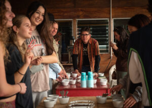 Coffee tasting in progresss.