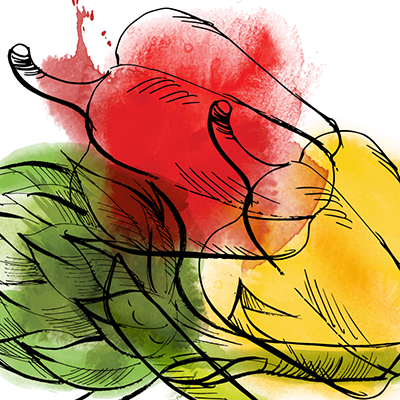 pinched fingers illustration