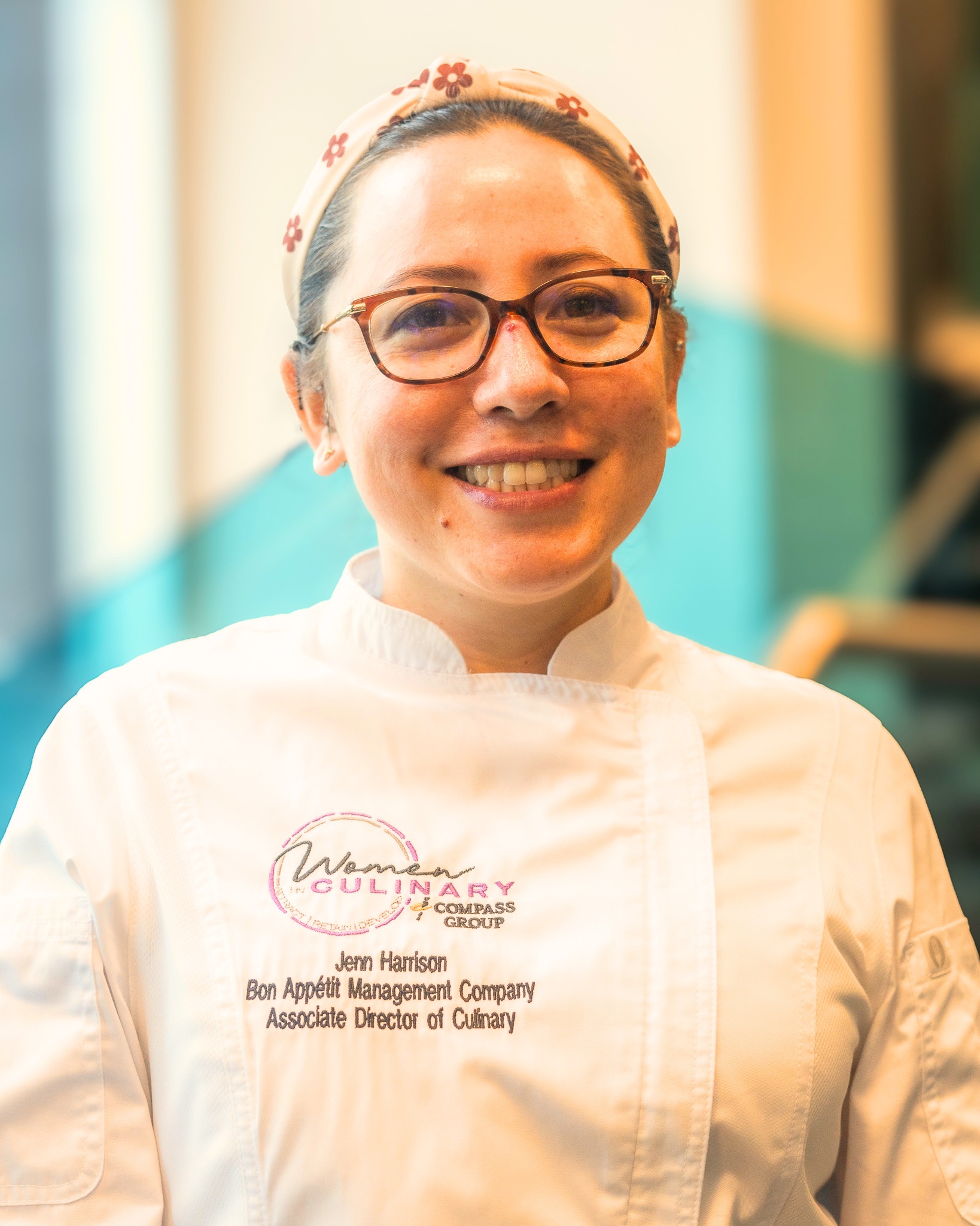 Portrait of a woman chef in her whites