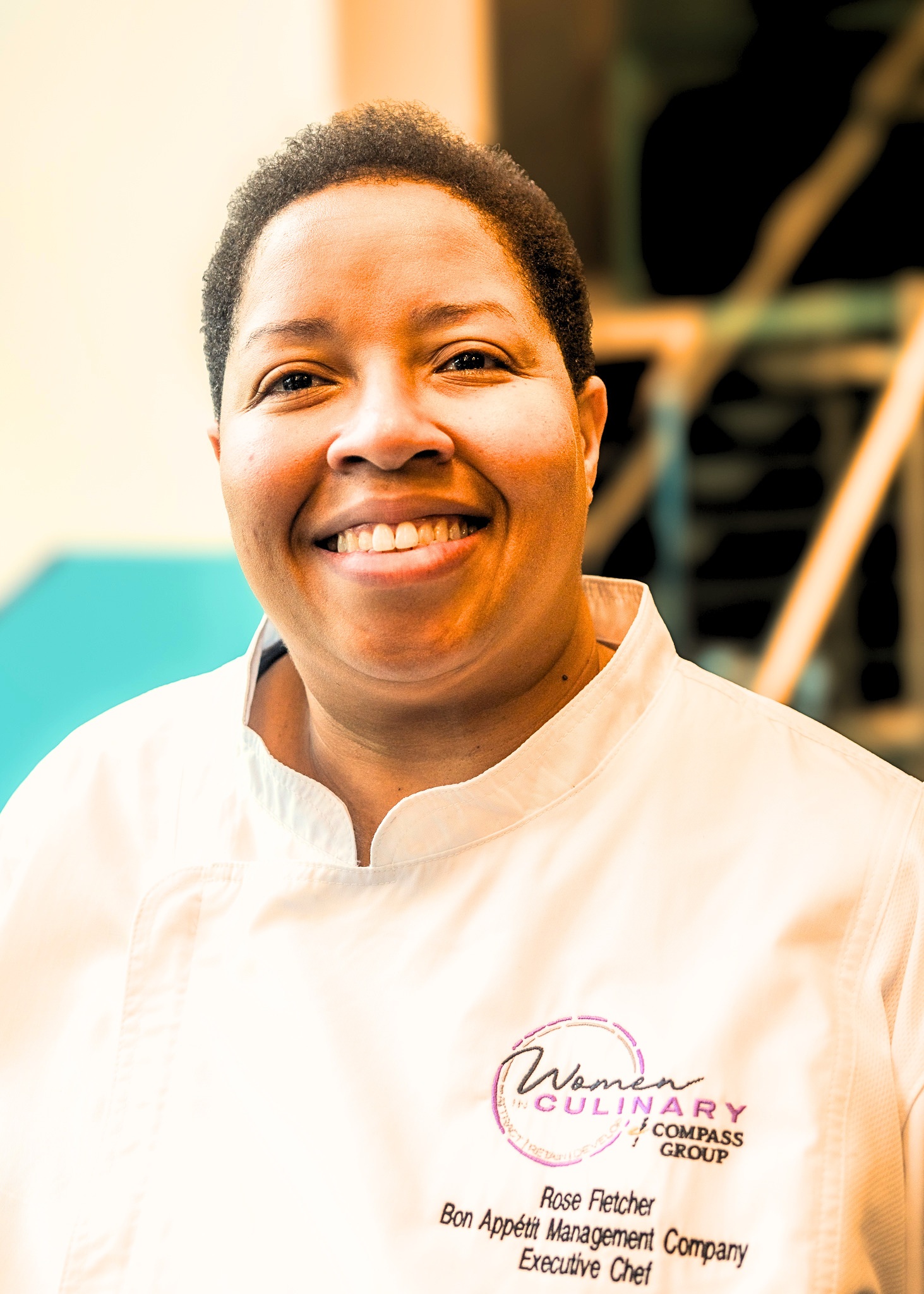 Portrait of a woman chef in her whites
